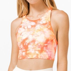 lululemon athletica Orange Tie-Dye Sports Bra